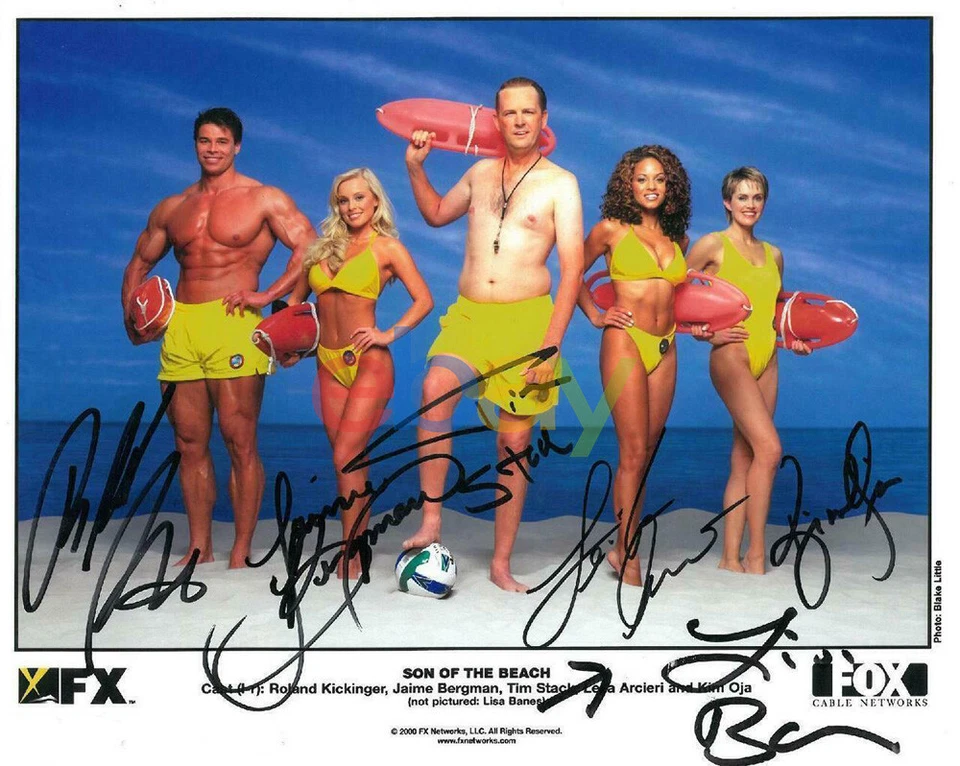 Son Of The Beach Signed Autographed 8x10 Photo 6 Sigs reprint - Image 1 of 1