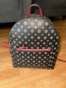 Women/Ladies DKNY Backpack - Genuine - Brown/Red DKNY - Picture 1 of 7