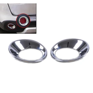 2x Chrome Rear Fog Light Lamp Cover Ring Trim Fit For Nissan Qashqai 2007 -2013 - Picture 1 of 7