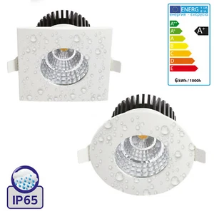 LED Leuchte Spot Strahler Nassraum Bad Dusche Innen & Aussen Einbauleuchte IP65 - Bild 1 von 5