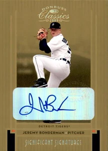 2005 Donruss Classics Significant Signatures Gold #189 Jeremy Bonderman Auto /25 - Picture 1 of 2
