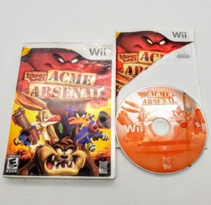 Looney Tunes: Acme Arsenal (Nintendo Wii, 2007) Complete Damaged Manual CIB - Picture 1 of 3