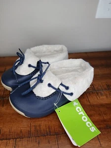 Crocs Blitzen Convertible Navy Blue Waterproof Snow Boots Size12/13 C - Bild 1 von 9