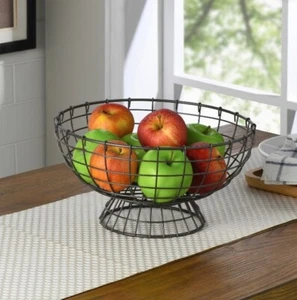Better Homes & Gardens Wire Fruit Bowl, Antiqued Gray - Picture 1 of 1