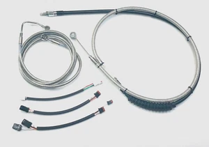 Kit de línea de freno de cable SS extendido barras de suspensión Ape 14-15 Harley FL Softail ABS - Imagen 1 de 1