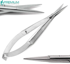 Micro Straight Eye Scissor Sharp/Sharp 4" Castroviejo Herramientas Quirúrgicas Oftálmicas - Imagen 1 de 4