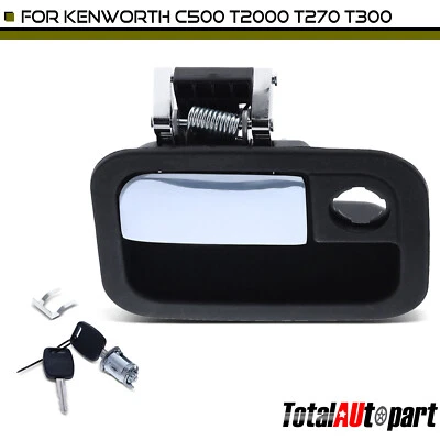 Manija de puerta exterior de metal para conductor delantero Kenworth T2000 T270 T600A Peterbilt Foto 1 de 4