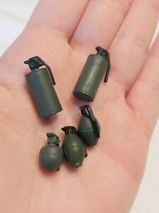 GI JOE GRENADE ACCESSORY LOT FOR 12" ACTION FIGURE   1/6 SCALE 1:6 21st Century