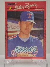 1990 Donruss Nolan Ryan 5000 K's - Texas Rangers (Corrected Back) #659