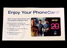 1998 Star Trek AT&T Phone Card Captain James Kirk Dr McCoy Spock Original Series