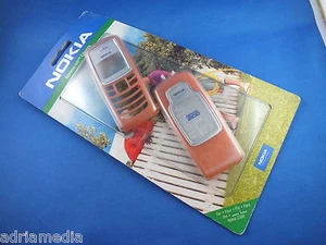 Oryginalna obudowa telefonu Nokia 2100 Xpress-on Front Back Cover 0274136 CC-3D POMARAŃCZOWA - Zdjęcie 1 z 2