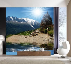 3D Sonnig Hügel See Q5735 Tapete Wandgemälde Fototapete Selbstklebend Kay - Bild 1 von 11