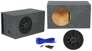 Kicker 44CVX154 15" CVX Comp VX 1000w RMS Car Subwoofer+Vented Sub Box Enclosure - Picture 1 of 10