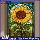5D Diy Full Round Drill Diamond Painting Kit Stained Glass Sunflower (A3100) *