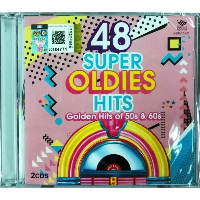 48 Super Oldies Hits 50s & 60s 2CD Brothers Four Louis Armstrong Glenn Campbell - Image 1 of 3