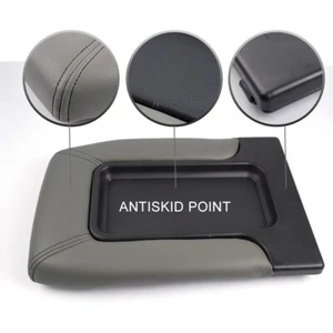 Center Console Lid Kit Arm Rest Latch Fit For 99-07 GM Chevy Part 19127364 Gray - Picture 1 of 12