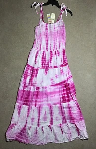 Junge USA Badeanzug VERDECKUNG Kleid Krawatte gefärbt tropisch böhmisch Urlaub MITTEL rosa - Bild 1 von 2
