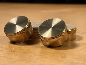 AquaPlumb 4 Pack Garden Hose End Caps with Washers, Brass Spigot Cap, 3/4" - Picture 1 of 5