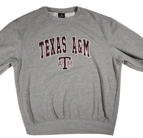 Texas A&M Aggies Mens XL Gray Pullover Sweatshirt Cover
