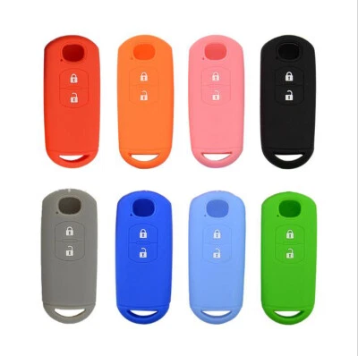 Fit MAZDA 2 3 5 6 CX-5 2 Button Remote Smart Key Fob Silicone Skin Case Cover  - Image 1 of 4