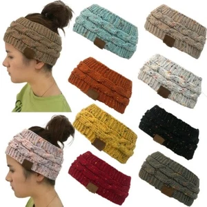 Mode Frauen Winter Gestrickt Ohrwärmer Stirnband gehäkelt Wolle Haarband Mütze - Bild 1 von 21