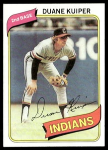 Tarjeta de béisbol Duane Kuiper 1980 Topps #429 Cleveland Indians - Imagen 1 de 2