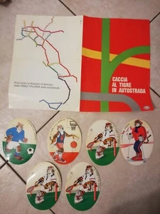 ESSO BENZINA RACCOLTA CACCIA AL TIGRE IN AUTOSTRADA  STICKERS ADESIVI ANNI 80 - Foto 1 di 2