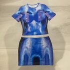 Blue And White Skirt And Top Set Brand New Women’s Clothing Size Medium