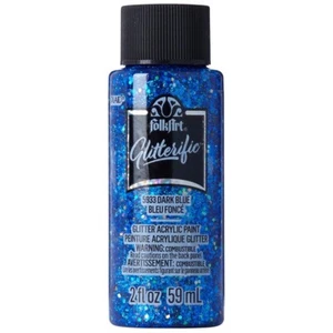FolkArt Glitterific Glitter Paint 2oz-Dark Blue - Picture 1 of 1