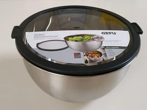 GEFU Edelstahl Schüssel mit Deckel 4,5 Liter rostfrei Meßskala luftdicht NEU!!! - Bild 1 von 18