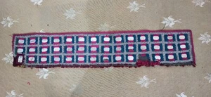 Handmade Blue & Pink Kuchi Mirror Belt – Vintage Tribal Waistband for Boho Wear - Picture 1 of 4