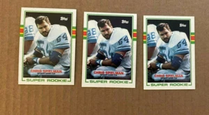 1989 Topps Football CHRIS SPIELMAN ROOKIE #361 LIONS 3 CARD LOT MINT  - Picture 1 of 2