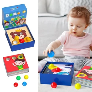 Cartoon Pattern Mushroom Nail Puzzle Jigsaw Toy Early Educational - Picture 1 of 10