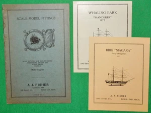 1931 A. J. Fisher Scale Model Fittings Catalog No. 8 for Toy Sailing Ship Models - Picture 1 of 12