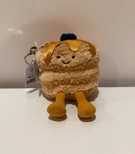 Jellycat Authentic Fran Pancakes Keychain Bag Charm NYC Exclusive New with Tags - Picture 1 of 3