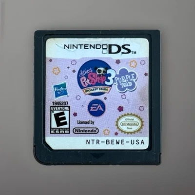 Littlest Pet Shop 3: Biggest Stars Purple Team Nintendo DS Cartridge Only Tested - Image 1 of 4