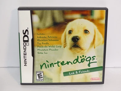 Nintendogs Lab & Friends (Nintendo DS, 2005)  w/ Case & Inserts Manual Excellent - Image 1 of 3