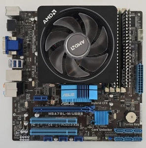 ASUS M5A78L-M/USB3 | AMD FX-8370E AM3+ | Wraith Prism RGB Kühler | 12 GB DDR3 - Bild 1 von 13