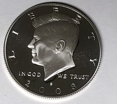 2008 S 90% Silver Kennedy Half Dollar Deep Cameo Gem Proof - Image 1 of 2