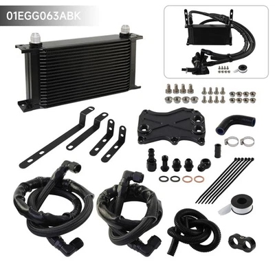 AN10 19 Row Oil Cooler Adapter Hose Kit For Mercedes-BENZ M276 3.0/3.5L Black - Image 1 of 4