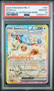 Pokemon PSA 10 Eevee ex 167 PRE Evoluzioni Prismatiche 2025 IT - Imagen 1 de 2