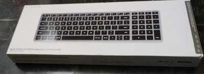 Satechi Slim X2 Bluetooth Backlit Keyboard For Mac Black Grey Wireless BT New - Image 1 of 3
