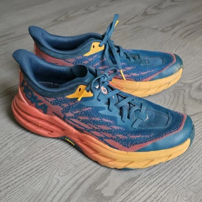 Hoka One One W Speedgoat 5 Azul Coral Camelia 1123158 BCCML Mujer 8.5B Foto 1 de 4