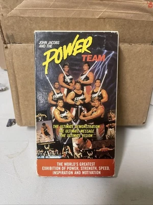 JOHN JACOBS AND THE POWER TEAM VHS  (1990 FRONTLINE) - Image 1 of 3