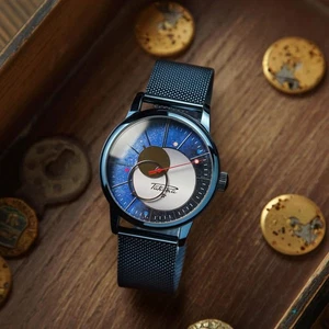 Automatic RAKETA COPERNICUS (Kopernik) 40mm - BLUE, Vintage Soviet Watch - Picture 1 of 7