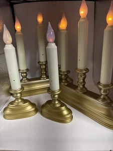 FCP-1330+1320 Candle Sticks Color Changing.  Tilt  To Change Flame Color - Lot 4 - Picture 1 of 6
