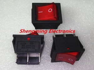5Pcs RED 6Pin ON/OFF DPDT Rocker Switch 16A/250V 20A/125V KCD4-202 - Picture 1 of 2