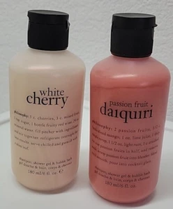Set of 2 New 2 Philosophy 6oz White Chery & Passion Fruit Daiquiri - Picture 1 of 3
