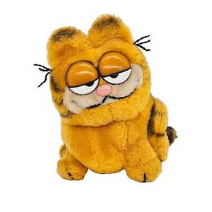 Peluche Garfield El Gato 7" Pequeño Sentado 1981 Vintage Juguete Suave Dakin - Imagen 1 de 7