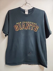 San Francisco Giants baseball Men XL Majestic black cotton T shirt - Picture 1 of 9